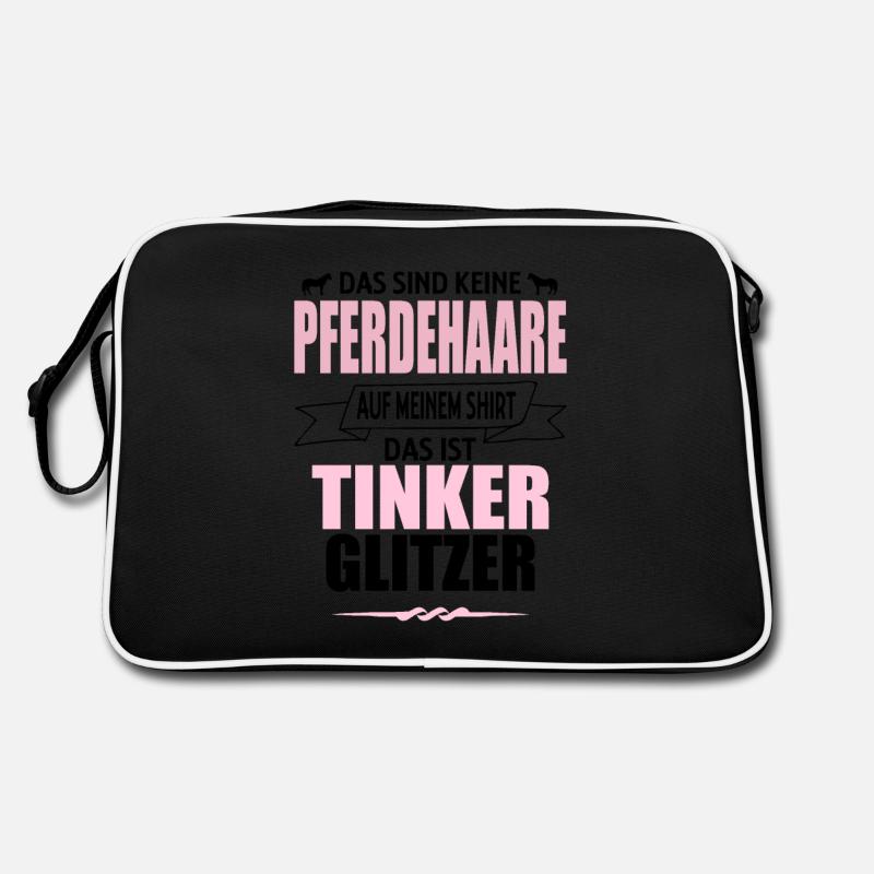 Pferde Pferd Tinker Gipsy Cobs Reiter Geschenk Retro Tasche