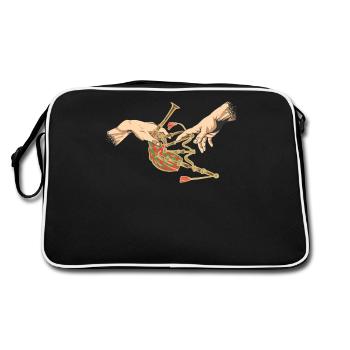 Cornemuse Musique Cornemuse Ecosse - Sac Retro - noir/blanc - Dos