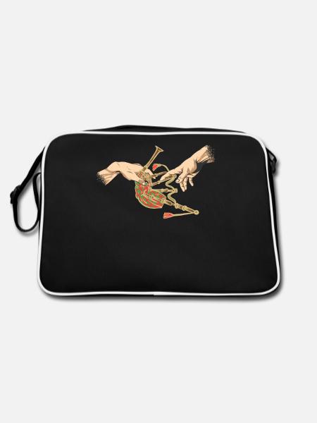 Cornemuse Musique Cornemuse Ecosse - Sac Retro - noir/blanc - Dos