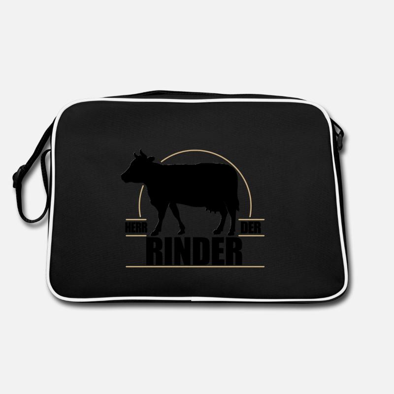 Herr der Rinder Retro Tasche