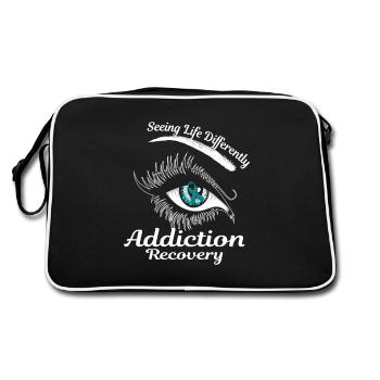 Addiction Recovery Tape Reclaim Addiction Ge - Retro Bag - black/white - Back