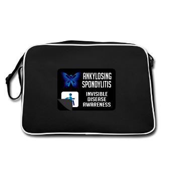 Arthrite papillon papillon spondylarthrite ankylosante - Sac Retro - noir/blanc - Dos