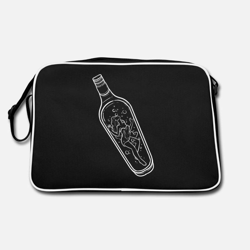Fille bouteille de cadeau de croyant de mythe de l'eau Sac Retro