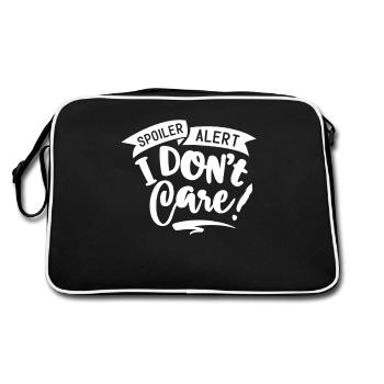 anti-social, anti-social, anti-social - Retro Bag - black/white - Back