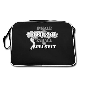 Vape, vaper, vaping - Sac Retro - noir/blanc - Dos