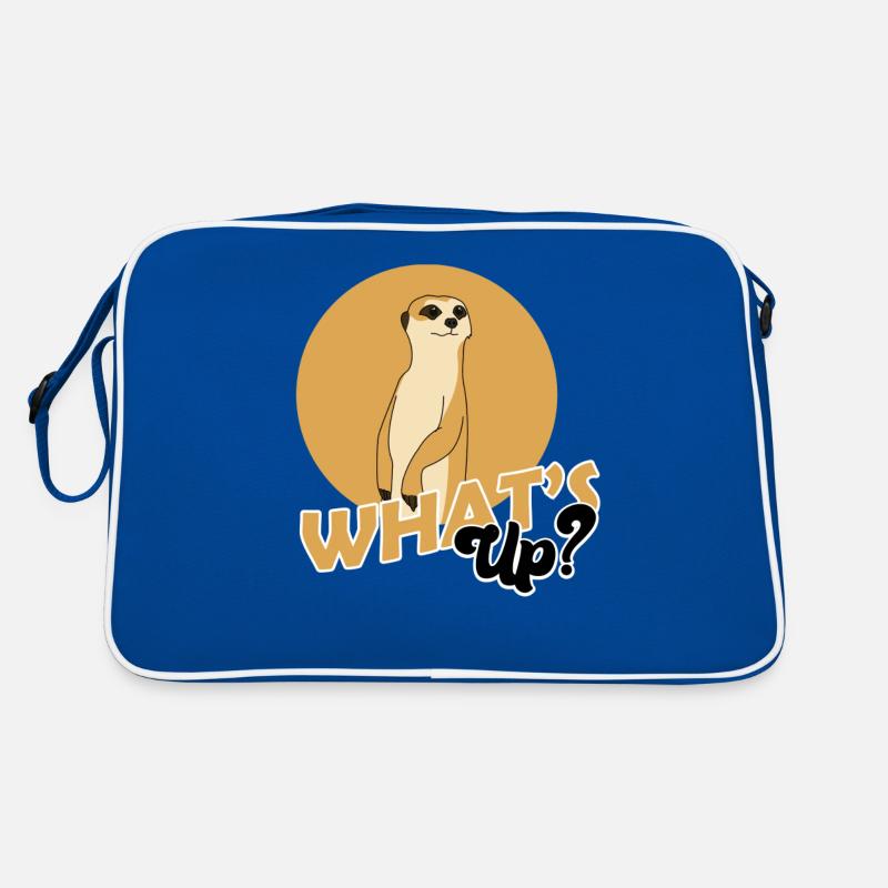Erdmännchen, Erdmännchen süss, Erdmännchen Wache Retro Tasche