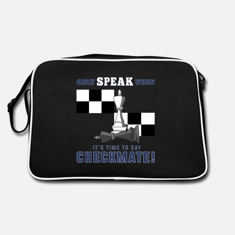 Chess, chess checkmate, chess pawns Retro Bag
