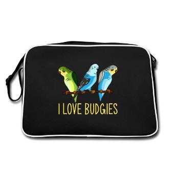 Perruche, Perruche Vintage, Perruche - Sac Retro - noir/blanc - Dos