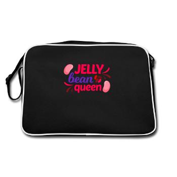 Jelly bean Queen Candy Lover Birthday - Retro Bag - black/white - Back