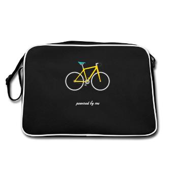 Bicycle mountain bike road bike MTB gift idea - Retro Bag - black/white - Back