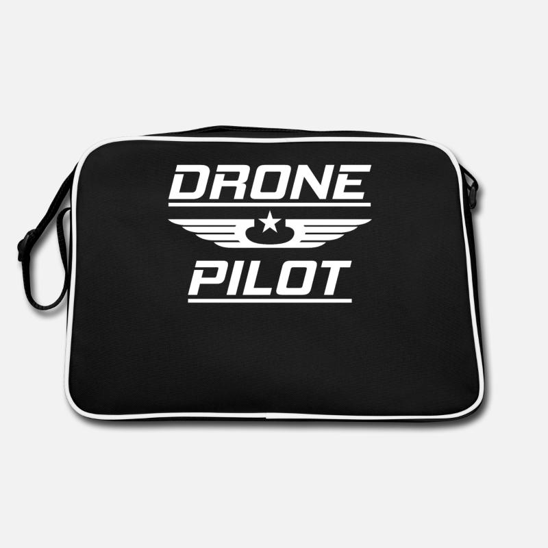 Pilote de drone de drone, cadeau de quadricoptère de drone Sac Retro