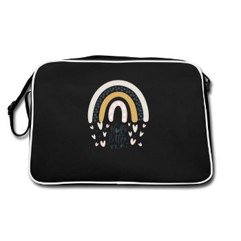 Bonjour petit bébé arc-en-ciel - Sac Retro - noir/blanc - Dos