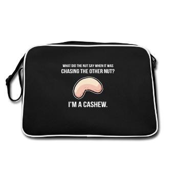 I am a cashew comedian and joker gift - Retro Bag - black/white - Back