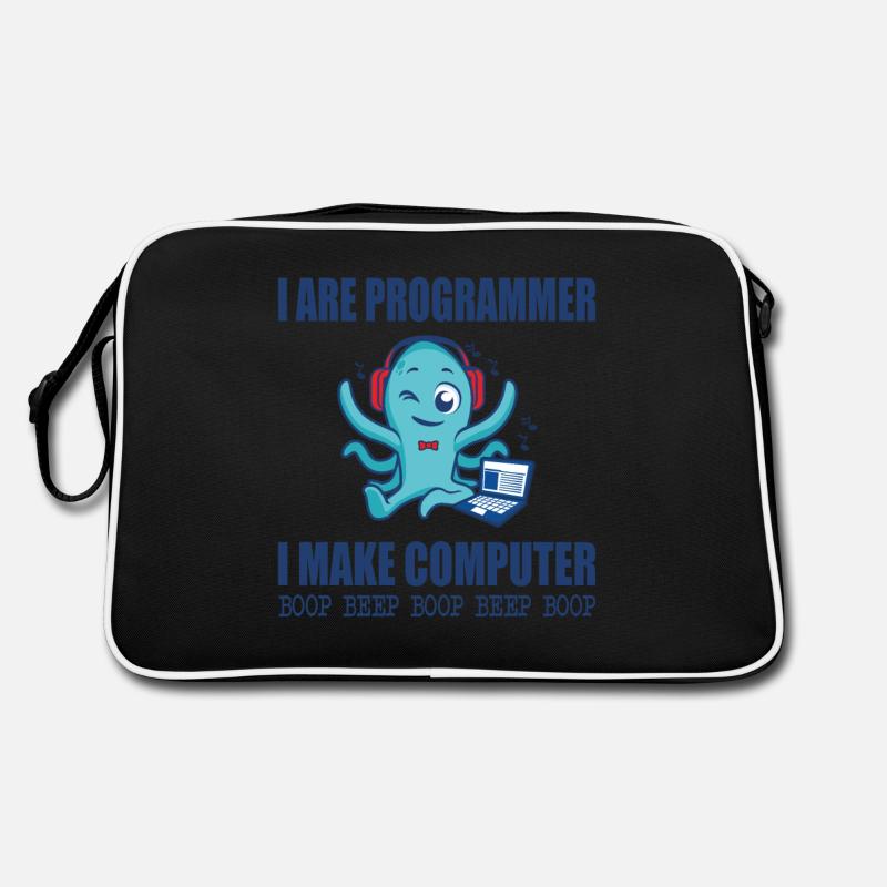 Je suis programmeur je fais bip boop ordinateur Sac Retro