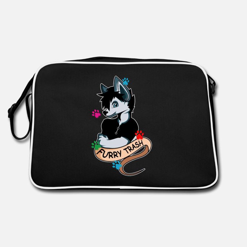 Furry Trash Hundebesitzer Geschenk Retro Tasche
