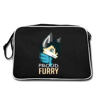 Fier cadeau de propriétaire ou d'amant d'animaux à fourrure - Sac Retro - noir/blanc - Dos