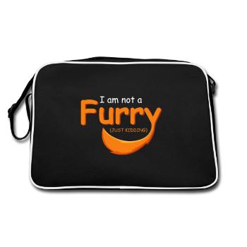 Je ne suis pas un joker poilu et propriétaire d'un animal de compagnie Ges - Sac Retro - noir/blanc - Dos