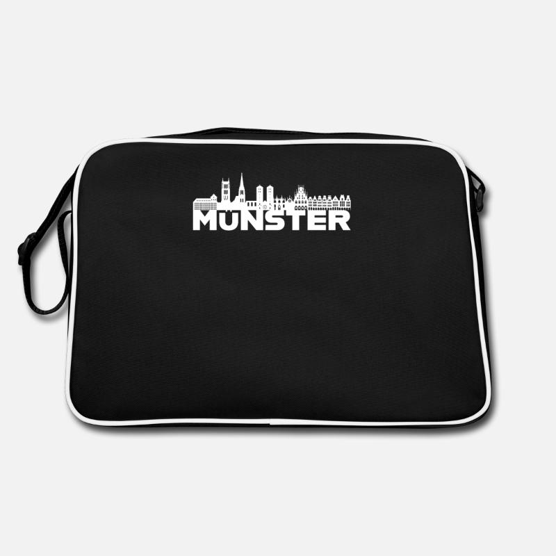 Münster Deutschland Skyline Geschenkidee Retro Tasche