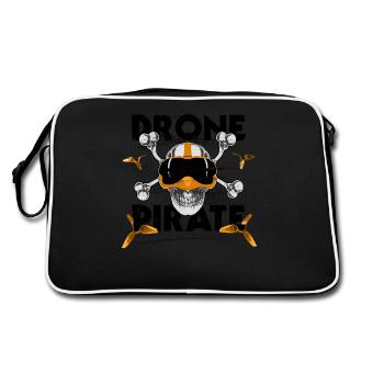 Drone pirate freestyle crâne de quadricoptère FPV - Sac Retro - noir/blanc - Dos