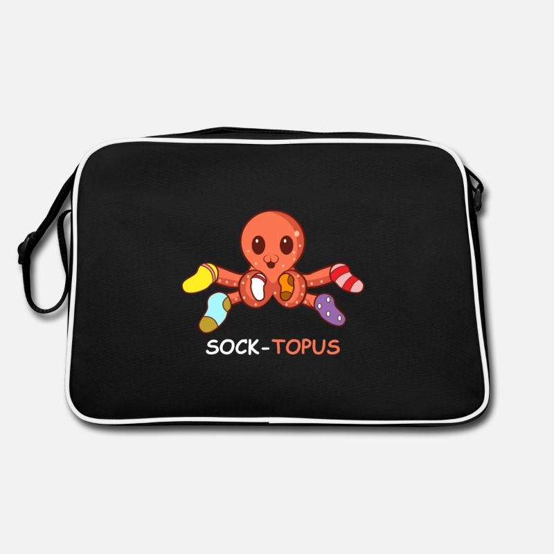 Sock-TOPUS animal lover gift Retro Bag