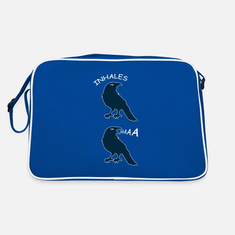 Crow Schrei Geek oder Hipster Geschenk Retro Tasche