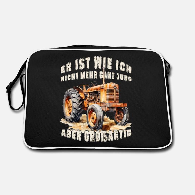 Oldtimer Traktor Schlepper großartig Landwirt Retro Tasche