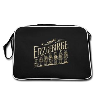 Erzgebirge Tradition Figurine en bois Figurine Motif - Sac Retro - noir/blanc - Dos