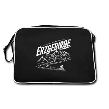 Montagnes Métallifères Home Montagnes Cyclables - Sac Retro - noir/blanc - Dos