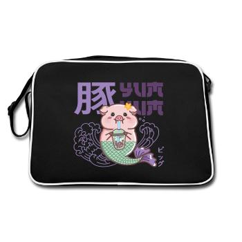 Cochon sirène - Sac Retro - noir/blanc - Dos