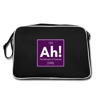 Nerd Geek Freak Science Tableau périodique Ah! - Sac Retro - noir/blanc - Dos