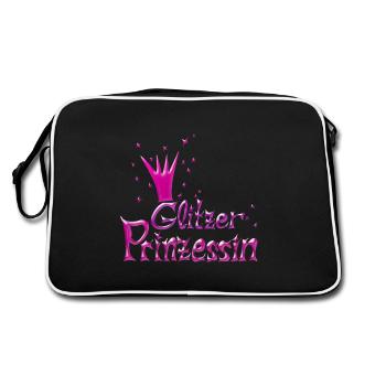 Princesse de paillettes roses - Sac Retro - noir/blanc - Dos