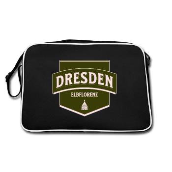 Dresde Florence sur l’Elbe : armoiries municipales pleines de charme - Sac Retro - noir/blanc - Dos