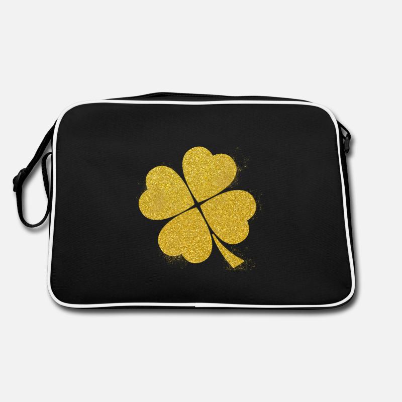 St Patricks Day Shamrock d'amour Sac Retro