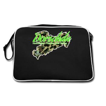 Dorschdn - Thorsten oder Torsten - Säggsch - Retro Tasche - Schwarz/Weiß - Hinten