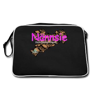 Nännsie - Nancy - Säggsch - Retro Bag - black/white - Back