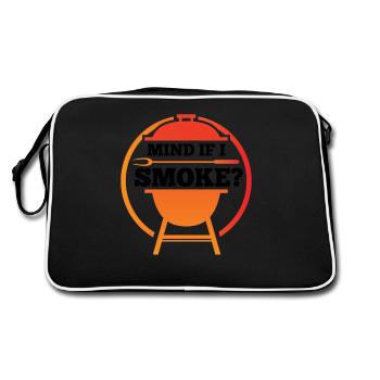 Fumoir barbecue - Sac Retro - noir/blanc - Dos
