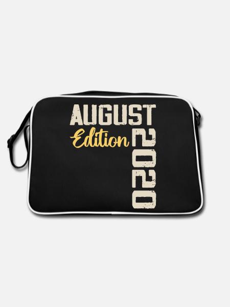 Jubiläum August 2020 - Limitierte Auflage August 2020 - Retro Tasche - Schwarz/Weiß - Hinten