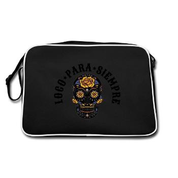 Loco para siempre mexicanBlack - Retro Bag - black/white - Back