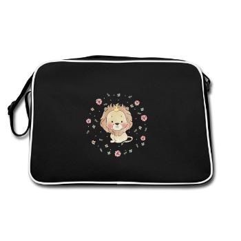 Doux petit lion sauvage - Sac Retro - noir/blanc - Dos