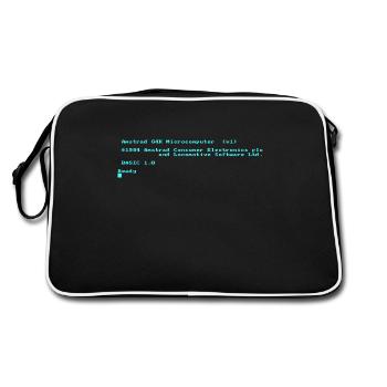 Amstrad CPC 464 Green Screen BASIC retro computer - Retro Bag - black/white - Back