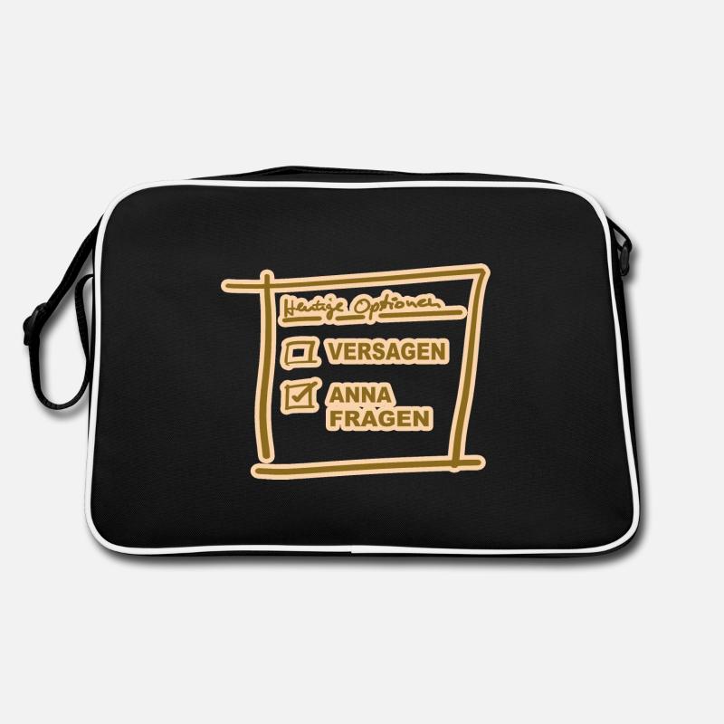 Anna - Retro Tasche - Schwarz/Weiß