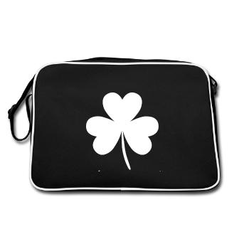 cloverleaf - Retro Bag - black/white - Back