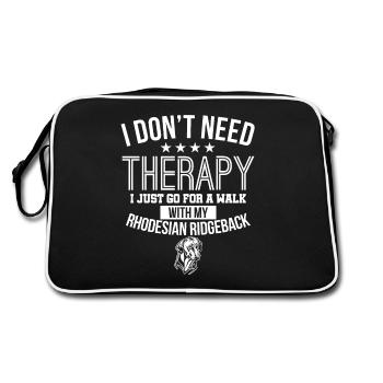 Rhodesian Ridgeback - Retro Bag - black/white - Back
