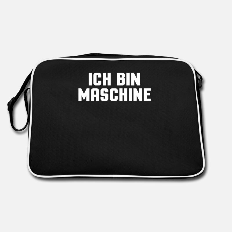 Ich Bin Maschine Retro Tasche