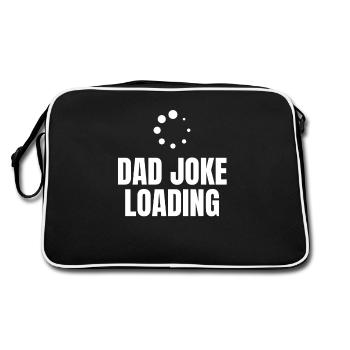 Dad Joke Loading - Retro Bag - black/white - Back