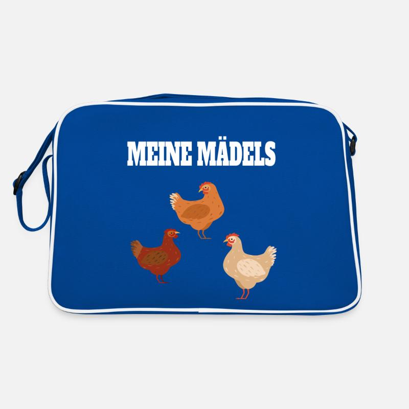 Huhn Lustig Spruch Geschenkidee Bauer Hühner Retro Tasche