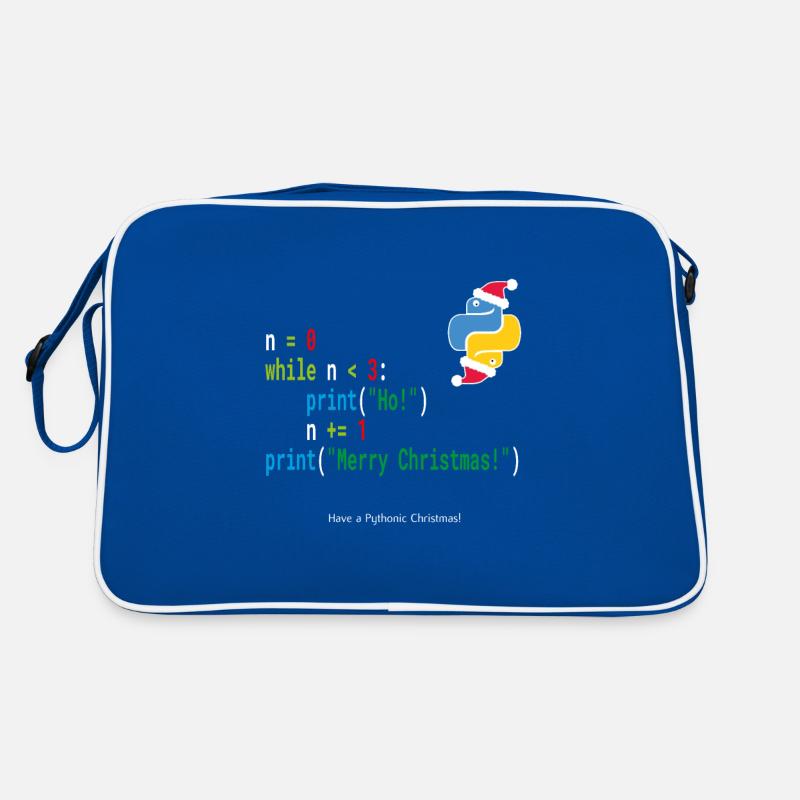 Ho! Ho! Ho! - Merry Christmas -Python Geek Shirt Retro Bag