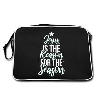 Jesus is the reason for the Christmas season - Retro Bag - black/white - Back
