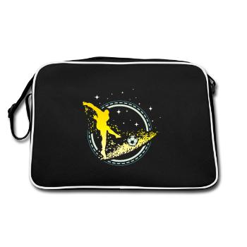 football - Sac Retro - noir/blanc - Dos
