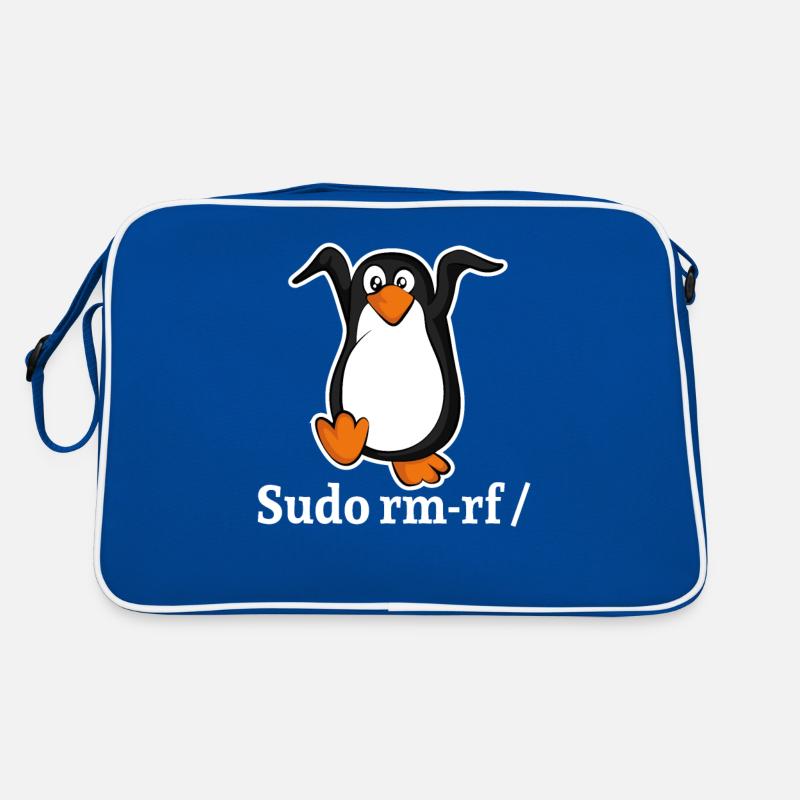 Tux Linux Pingouin Sudo Rm Rf | Computerfreak Hack Sac Retro